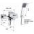 Bateria wannowa kompletna Remer  QUBIKA Q02CR